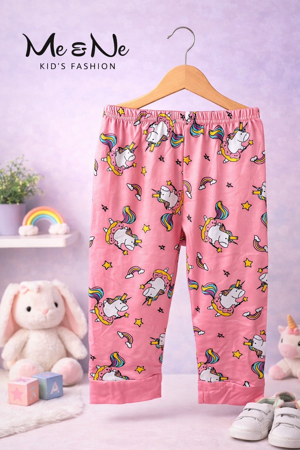 Magical Unicorn Rainbow Kids Outfit Set for Boys Girls, Long Sleeve Top and Pants, sleepwear, pyjama set