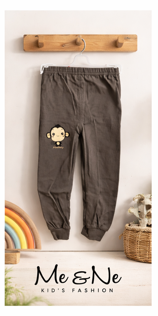 Monkey! Boys Girls Long Sleeve Top and Pants 100% cotton, sleepwear, pyjama set